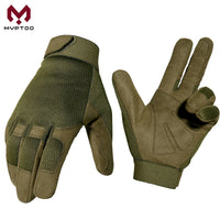 Gants Tactiques de Travail en Nylon Stretch, Paume Antidérapante, Noir ou Vert Armée, S à XL, vue 2