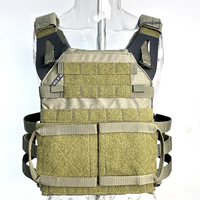 Gilet Tactique Porte-Plaques en Nylon 500D, Panneaux Latéraux MOLLE, vue 12