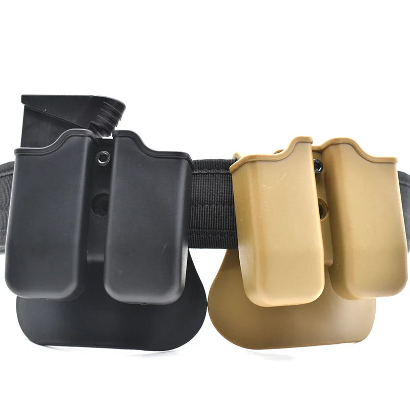 Porte-Chargeur Double Rigide pour Pistolet avec Platine de Ceinture, Trois Coloris, vue 3