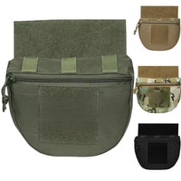 Pochette Pendante Sous-Ventrale pour Gilet Tactique, Polyester 1000D, 2 L, 21 x 24 x 4 cm, 4 Coloris