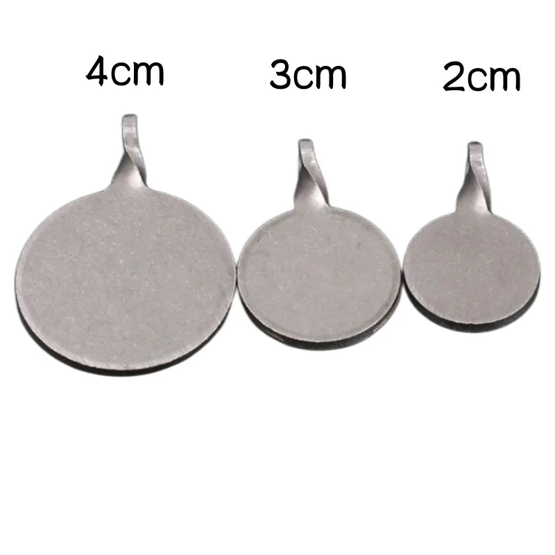 Cible Métallique Ronde en Acier Inoxydable, Plaque de 2, 3 ou 4 cm, ou Lot de 3, vue 7