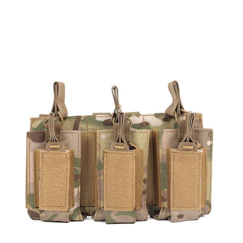 Porte-Chargeur Triple pour Fusil avec Poches Pistolet, MOLLE Nylon 1000D, 24 x 14 cm, vue 9