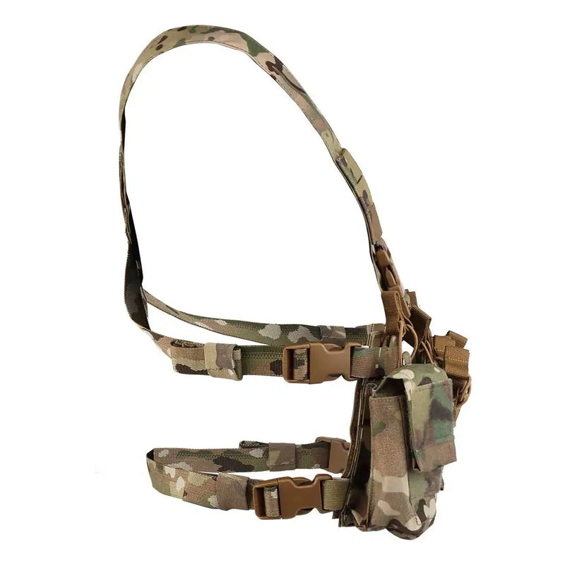Gilet Tactique Chest Rig à Quatre Porte-Chargeurs 5,56 et 9 mm, 36 x 17 cm, vue 2