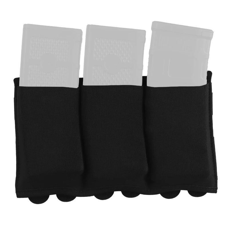 Porte-Chargeur Élastique MOLLE Nylon 5,56 et 7,62 mm, Simple, Double ou Triple, vue 12