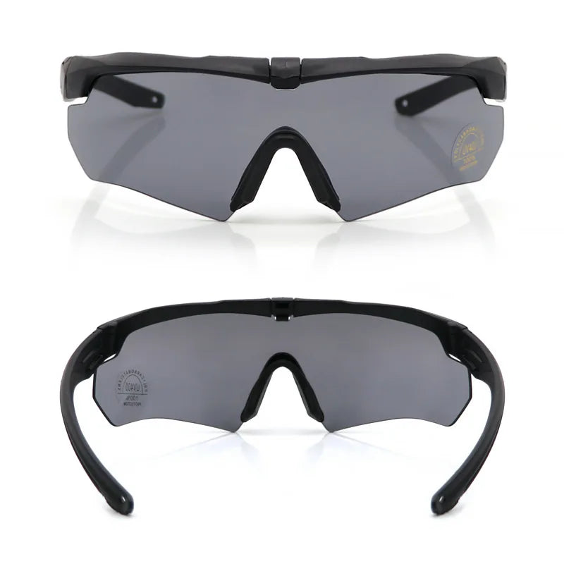 Lunettes de Tir à Demi-Monture, 3 Verres Interchangeables, Étui et Insert Optique, vue 3