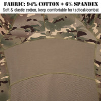 Chemise de Combat Camouflage Stretch à Col Montant et Quart de Zip, Homme, vue 5