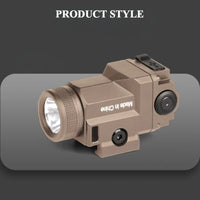 Lampe de Pistolet 800 Lumens à Fixation Rapide sur Rail 20 mm, USB-C, Mode Stroboscopique, avec Coffret, vue 3