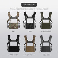 Gilet Tactique Chest Rig Grand Format, Platines Latérales Ajourées, 28 x 19 cm, vue 6