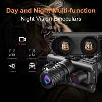 Jumelles de vision nocturne frontales avec lampe tactique et zoom numérique 8x, vue 2