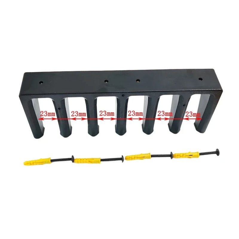 Porte-Chargeur Mural 6 Emplacements pour Chargeurs de Fusil, ABS Noir, vue 6