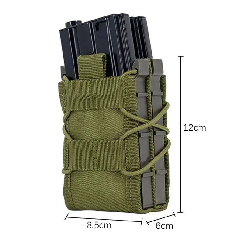 Porte-Chargeur Double 5,56 mm MOLLE Nylon 500D, 12 x 8,5 cm, vue 5