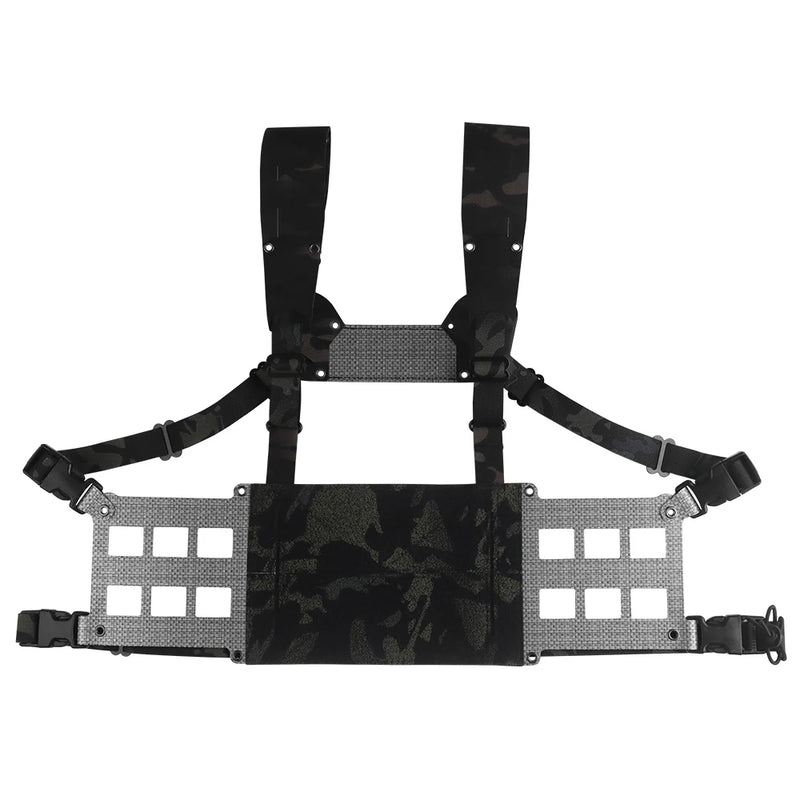 Gilet Tactique Chest Rig Grand Format, Platines Latérales Ajourées, 28 x 19 cm, vue 11