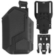 Holster Universel Rigide pour Pistolet Équipé d'une Lampe, Droitier, Verrou de Sécurité