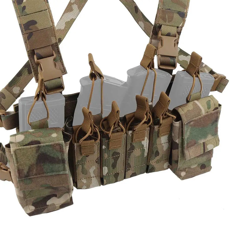 Gilet Tactique Chest Rig à Quatre Porte-Chargeurs 5,56 et 9 mm, 36 x 17 cm, vue 5
