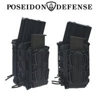 Lot de 2 Porte-Chargeurs MOLLE Fusil 5,56/7,62 mm et Pistolet 9 mm