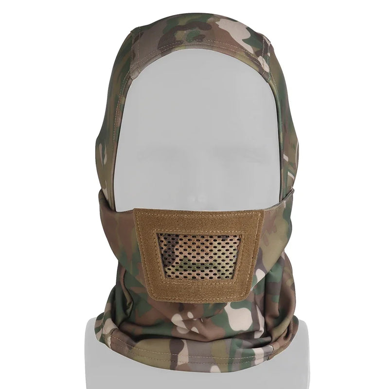 Cagoule Airsoft avec Grille de Bouche en Tissu Élastique, 4 Coloris, vue 2