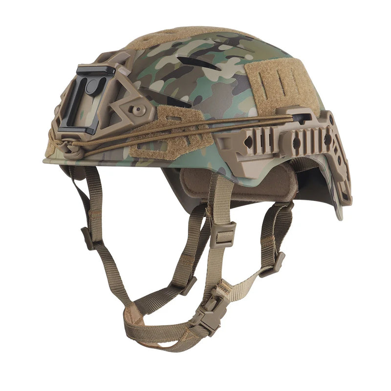 Casque Airsoft Tactique Haute Coupe, Version Simplifiée ABS, 56-60 cm, Rails Latéraux, vue 9