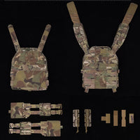 Gilet Tactique Porte-Plaques Léger en Nylon, Découpe Laser MOLLE, vue 6