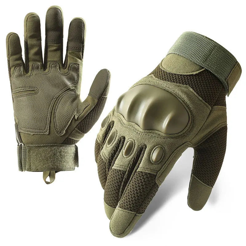 Gants Tactiques à Coque Rigide, Paume Antidérapante, Noir, Coyote ou Vert