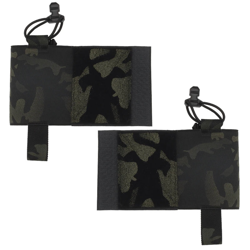 Poches Latérales Élastiques pour Gilet Tactique Porte-Plaques, Nylon 500D, Paire, vue 8