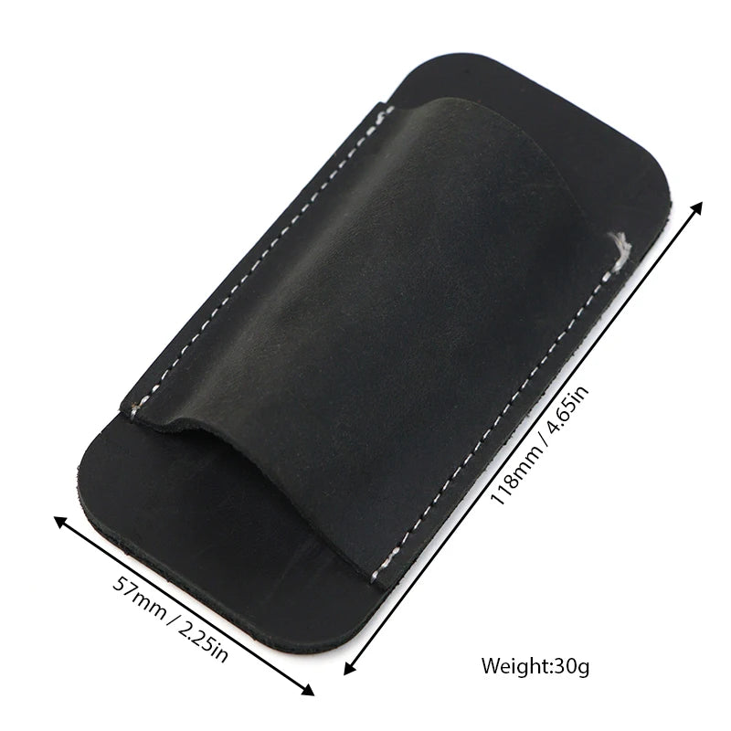 Étui de Ceinture Ouvert pour Couteau Pliant en Cuir ou Simili Cuir, 118 x 57 mm, vue 6