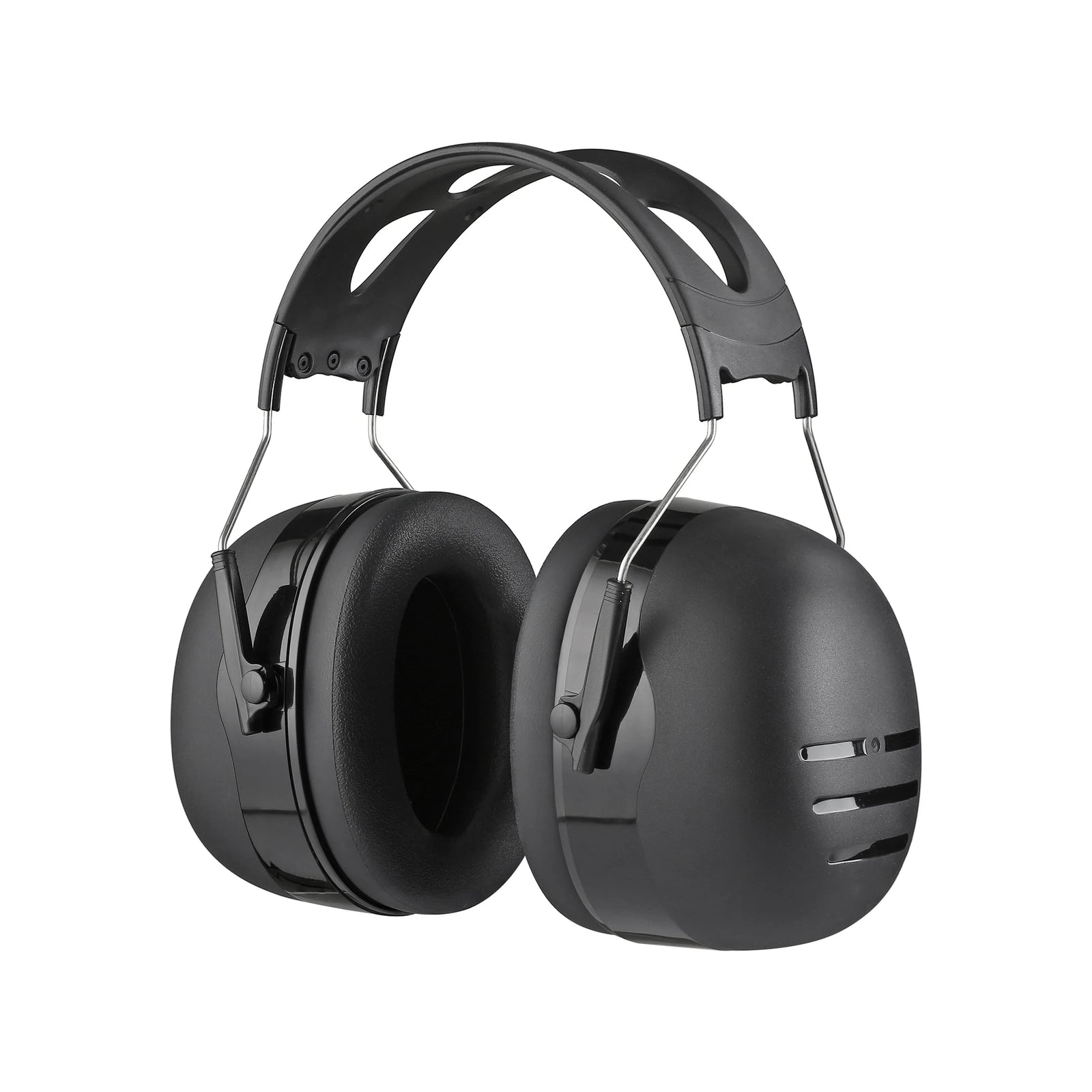 Casque Anti-Bruit Passif SNR 40 dB à Arceau Réglable, Noir ou Noir et Rouge