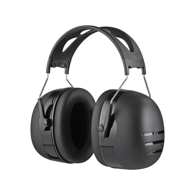 Casque Anti-Bruit Passif SNR 40 dB à Arceau Réglable, Noir ou Noir et Rouge