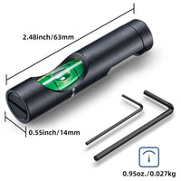 Niveau à Bulle pour Lunette de Tir avec Collier 25,4, 30 ou 34 mm, Rail 11 ou 20 mm, Aluminium Noir, vue 2
