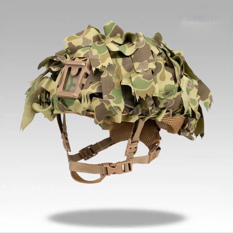 Housse de Casque Tactique Camouflage 3D en Nylon-Coton Rip-Stop, 13 Coloris, vue 3