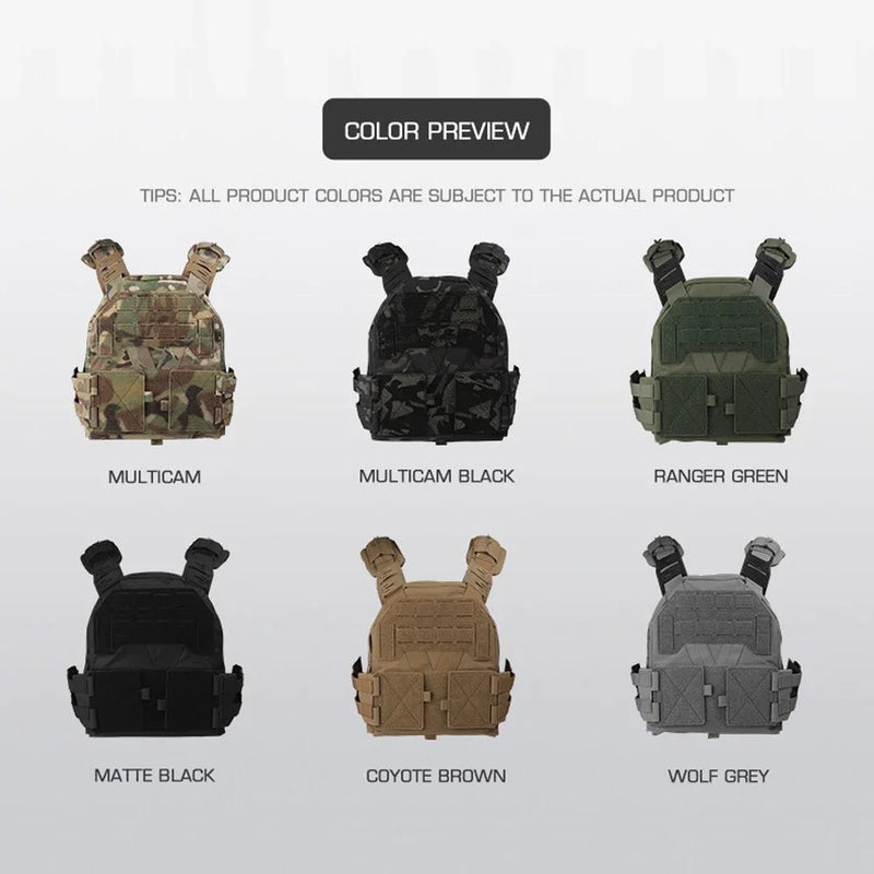 Gilet Tactique Porte-Plaques Léger en Nylon, Découpe Laser MOLLE, vue 5