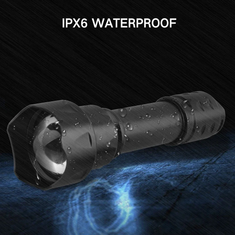 Lampe Infrarouge 850 nm pour Vision Nocturne, Zoom Aluminium, Batterie 18650, vue 6