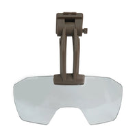 Lunettes Visière Rabattables pour Casque Airsoft, Verre Transparent ou Teinté Marron, vue 8
