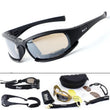 Lunettes de Protection Airsoft et Tir Noires, 4 Verres Interchangeables, Étui Inclus