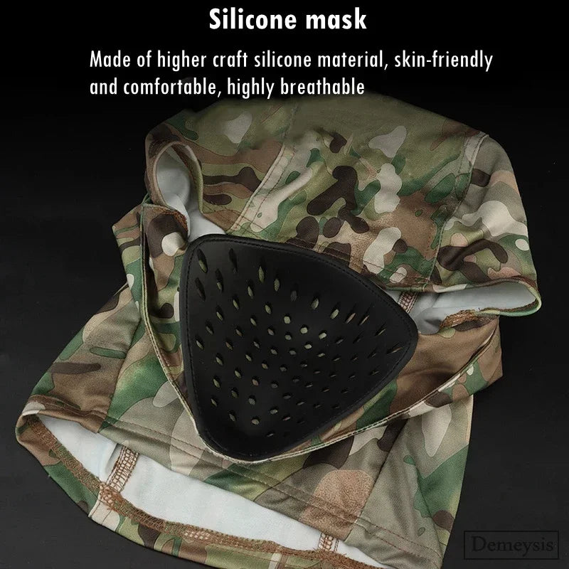 Cagoule Tactique Airsoft avec ou sans Insert en Silicone, 52-66 cm, vue 5