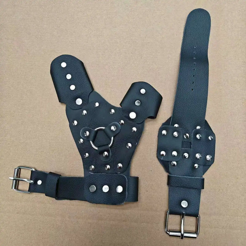 Gant en Cuir pour Lance-Pierre, Bracelet et Moulinet de Pêche, à la Pièce, vue 9