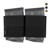 Insert Porte-Chargeur Double Élastique 7,62 mm pour Gilet de Poitrine, 3 Coloris