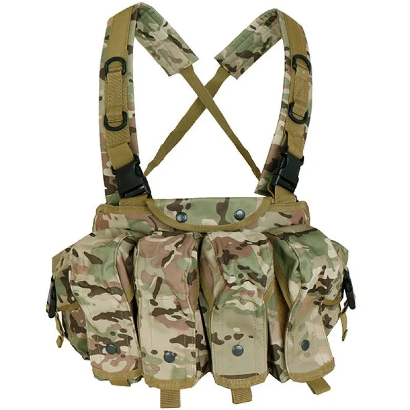 Gilet Tactique Chest Rig pour Chargeurs AK, Nylon 600D, Sept Coloris, vue 8