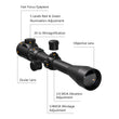 Lunette de Visée 3-9x40 à Réticule Duplex Éclairé, Colliers Inclus