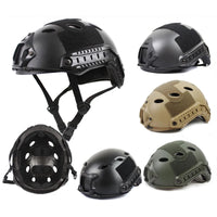 Casque Airsoft Tactique avec ou sans Orifices, Rails Latéraux et Bandes Auto-Agrippantes, vue 2