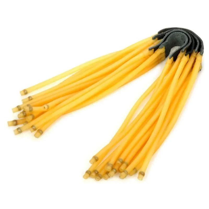 Élastique de Lance-Pierre Jaune en Faisceau de Tubes, Attache Noire, 30 cm, vue 2
