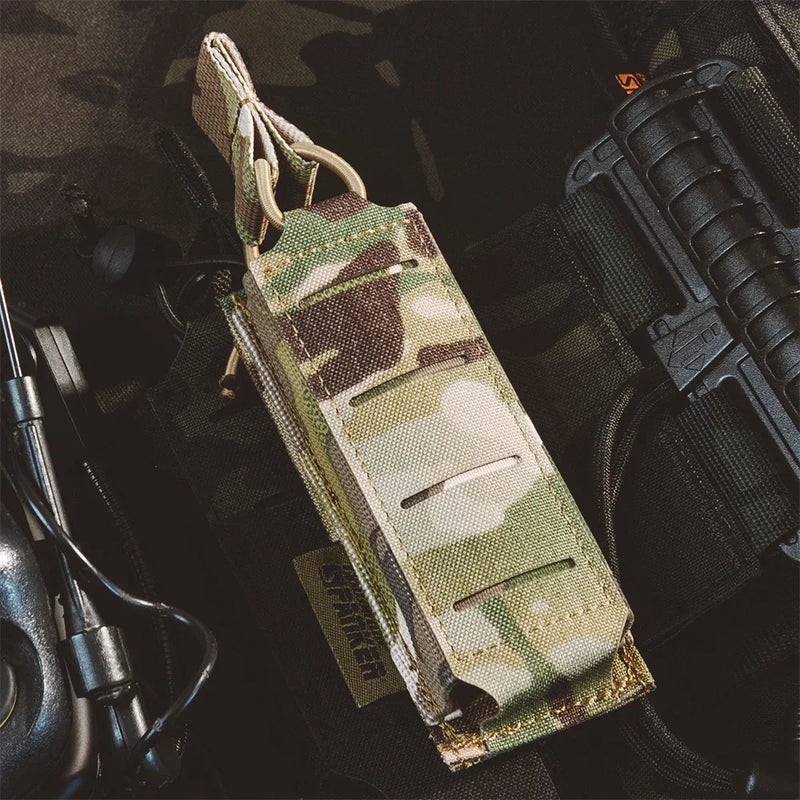 Porte-Chargeur Ouvert pour Pistolet 9 mm en Nylon, Fixation MOLLE, Sangle de Retrait, 6 Coloris, vue 12