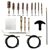 Kit de Nettoyage Arme Multi-Calibres, Étui Zippé, 9 Brosses et 3 Câbles, vue 5