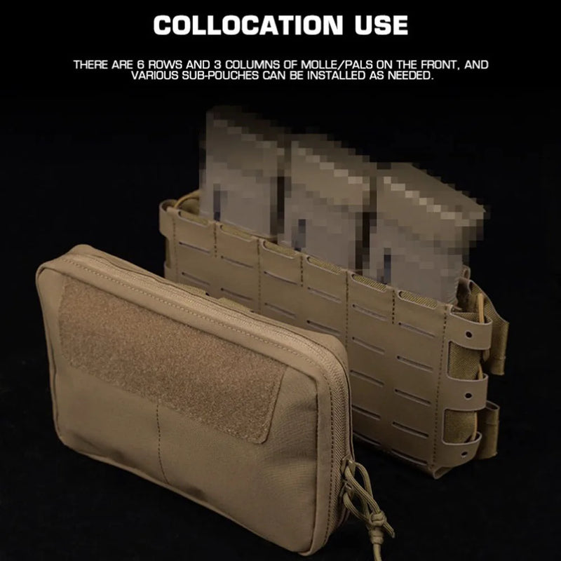 Porte-Chargeurs Triple à Panneau Frontal MOLLE Découpe Laser pour Gilet, Six Coloris, vue 5