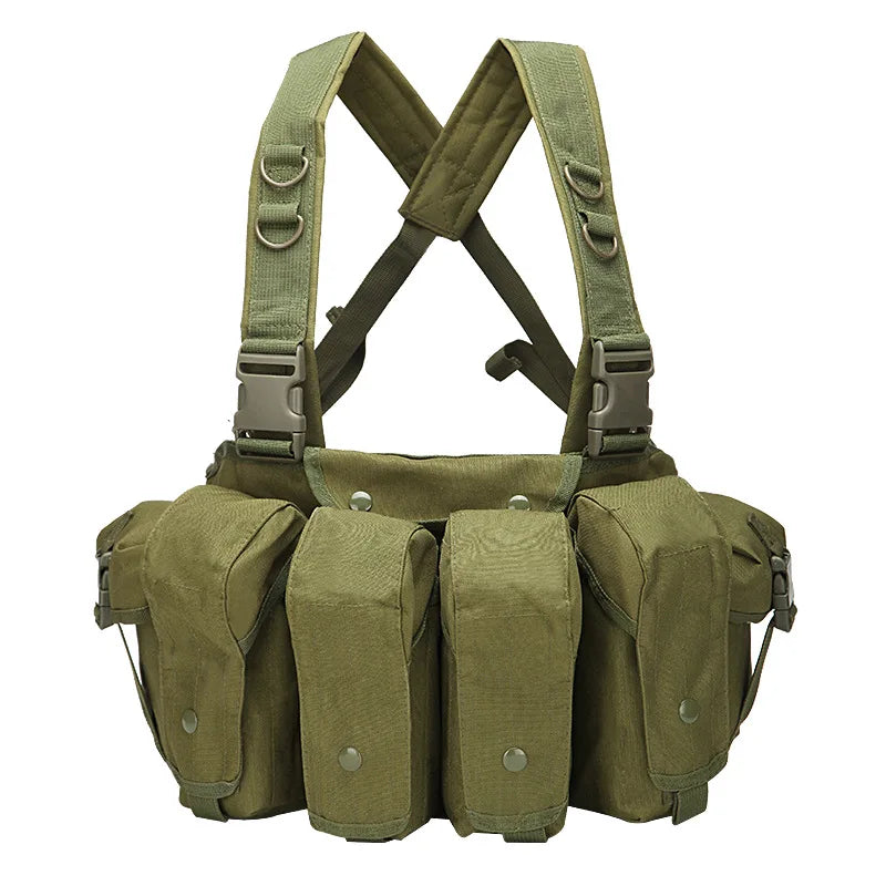 Gilet Tactique Chest Rig pour Chargeurs AK, Nylon 600D, Sept Coloris, vue 6